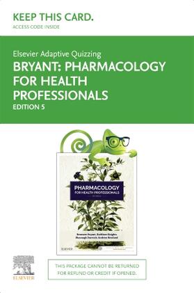 Elsevier Adaptive Quizzing for Pharmacology for Health Professionals 5th edition Access Card