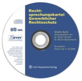 Rechtsprechungskartei Gewerblicher Rechtsschutz auf CD-ROM