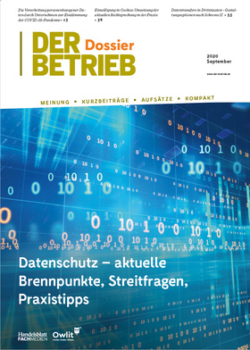 DER BETRIEB Dossier - Datenschutz (PDF)