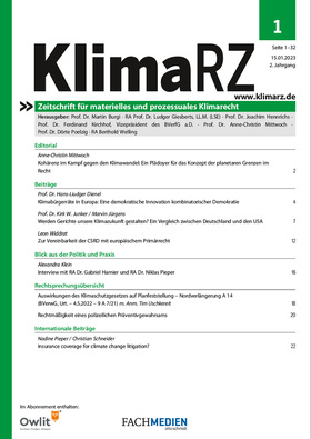 KlimaRZ Ausgabe 01/2023 (Zeitschrift)