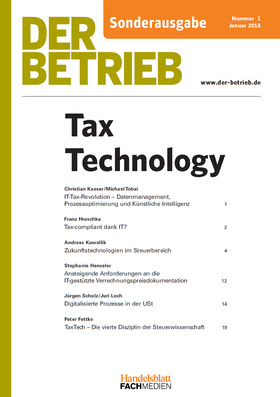 DB Sonderheft Tax Technology