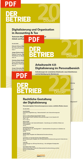 DER BETRIEB Dossiers - Digitalisierung (PDF) - 3 Stück